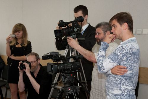 Депутаты Г.Кашинцов и И.Грузин