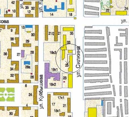 Местонахождение клуба "Горизонт"