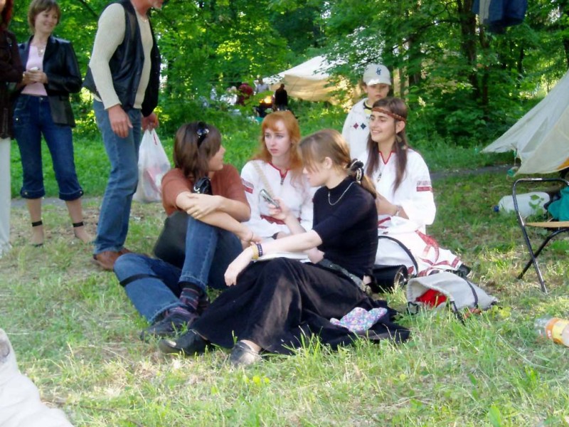 Исторические реконструкторы на отдыхе