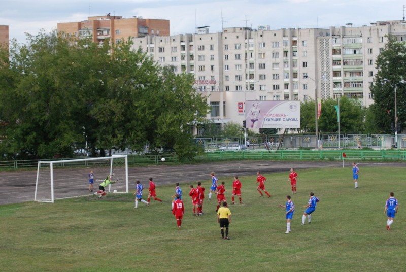 Удар в ворота "Спартака" со штрафного