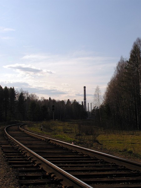 Ж/Д. На подходе к городу