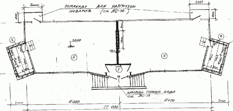 Поэтажный план 1 этажа